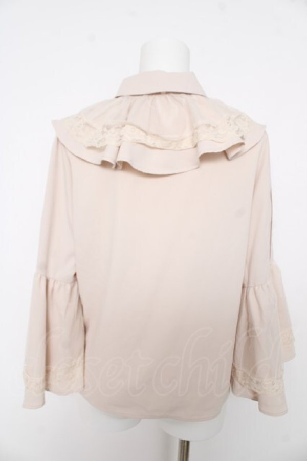 画像2: axes femme / 姫袖風リボン付フリルブラウス F クリーム Y-26-02-27-011-AX-BL-SZ-ZY (2)