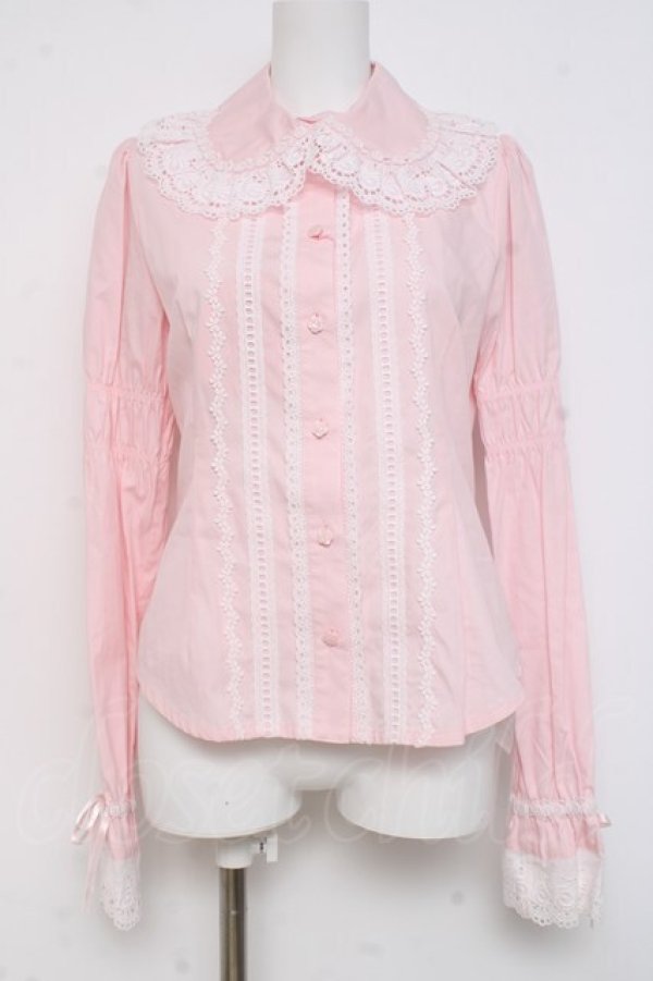 画像1: BABY, THE STARS SHINE BRIGHT / 後ろピンタックブラウス  ピンク Y-26-02-27-093-BA-BL-IG-ZY (1)