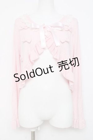 画像: BABY, THE STARS SHINE BRIGHT / プチリボンボレロ  ピンク Y-26-02-27-094-BA-TO-IG-ZY