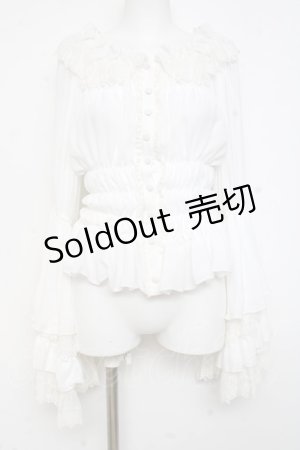 画像: Vallee lys / Dream of Roses ブラウス  ホワイト Y-26-02-27-096-GO-BL-IG-ZY