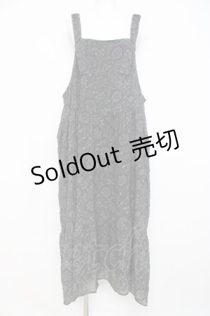 画像: axes femme / 花柄ワンピース  グレー Y-26-02-27-097-AX-OP-SZ-ZY