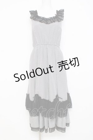 画像: axes femme / ローズリボンチェックワンピース F 黒 Y-26-02-27-102-AX-OP-SZ-ZY