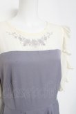 画像3: axes femme / ローズ刺繍ドッキングワンピース F ラベンダー Y-26-02-27-110-AX-OP-SZ-ZY (3)