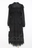 画像2: axes femme NOSTALGIE / ドットドビー×レースワンピ M 黒 Y-26-02-27-113-AX-OP-SZ-ZY (2)