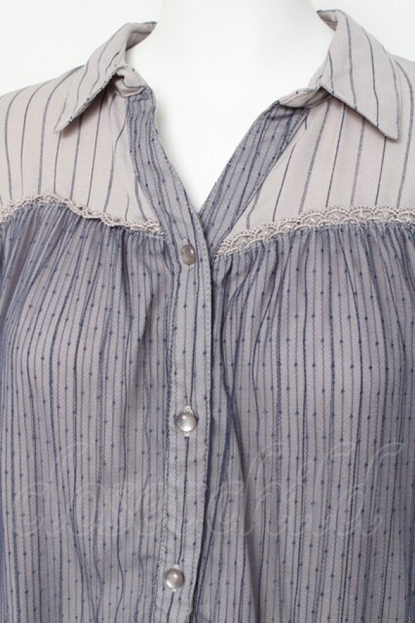 画像3: axes femme / チュール重ねチュニック  ブルーグレー Y-26-02-27-121-AX-OP-SZ-ZY (3)