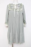 画像1: axes femme POETIQUE / ヨークレース使いプリーツワンピース M ミント Y-26-02-27-123-AX-OP-SZ-ZY (1)