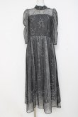 画像1: axes femme / ドットチュールxレースドレス F 黒 Y-26-02-27-126-AX-OP-SZ-ZY (1)
