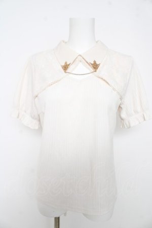 画像: axes femme / チェーン付リブトップス F 白 Y-26-02-27-017-AX-TO-SZ-ZY