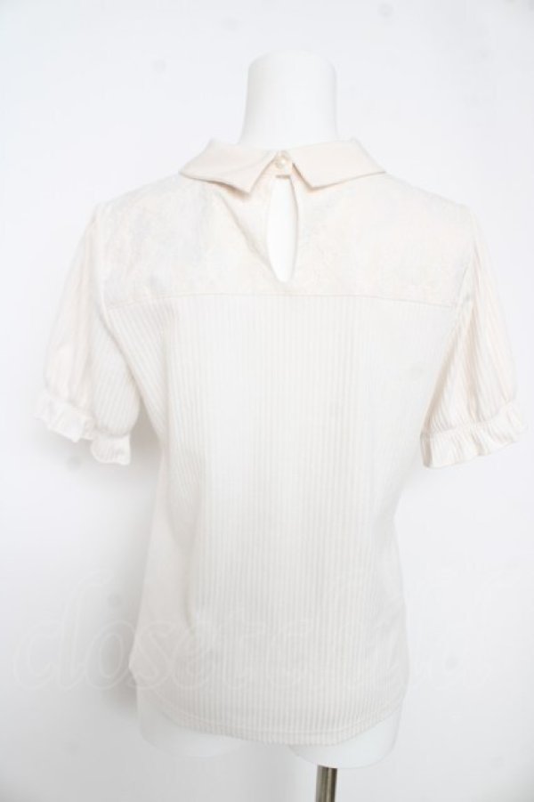 画像2: axes femme / チェーン付リブトップス F 白 Y-26-02-27-017-AX-TO-SZ-ZY (2)