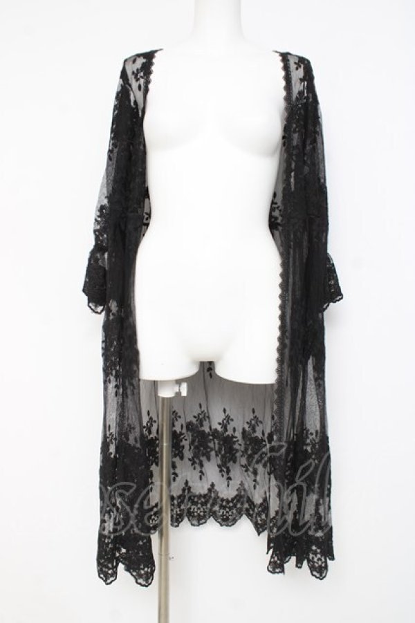 画像1: axes femme / レースロングガウン F 黒 Y-26-02-27-135-AX-TO-SZ-ZY (1)