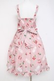 画像2: Chalmiere / チェリーバニー柄ジャンスカ M ピンク Y-26-02-27-137-LO-OP-SZ-ZY (2)