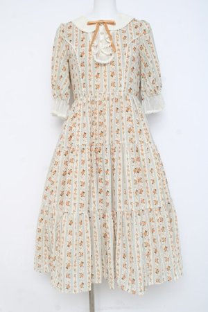 画像: axes femme kawaii / プチローズ柄ワンピース M イエロー Y-26-02-27-138-AX-OP-SZ-ZY