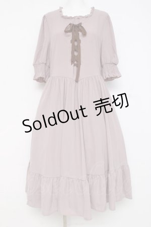 画像: m petit by misako / AMレースアップワンピース LL 中桃 Y-26-02-27-140-LO-OP-SZ-ZY