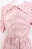 画像3: m petit by misako / ギンガムチェックワンピース S 中桃 Y-26-02-27-148-LO-OP-SZ-ZY (3)