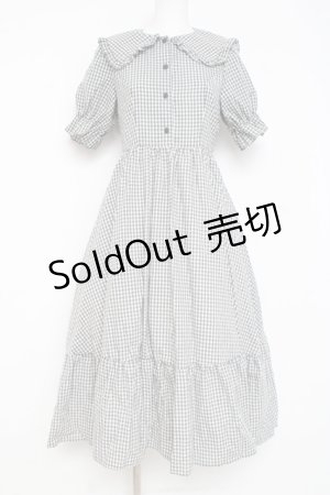 画像: m petit by misako / AM*ギンガムCHKワンピース S グレー Y-26-02-27-149-LO-OP-SZ-ZI