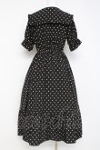 画像2: m petit by misako / 梨地水玉半袖ワンピース S 黒 Y-26-02-27-150-LO-OP-SZ-ZY (2)
