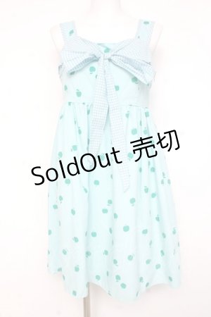 画像: MILK / Littleアップルベビードール  ミントブルー×グリーン Y-26-02-27-152-ML-OP-SZ-ZY