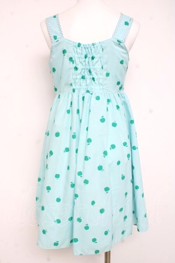 画像2: MILK / Littleアップルベビードール  ミントブルー×グリーン Y-26-02-27-152-ML-OP-SZ-ZY (2)