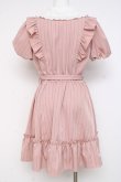 画像2: Secret Honey / フリルストライプワンピース 2 ピンク Y-26-02-27-154-CA-OP-SZ-ZY (2)