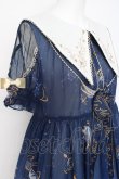 画像3: To Alice / プラネタリウム刺繍入り半袖ワンピース M 紺 Y-26-02-27-155-LO-OP-SZ-ZY (3)