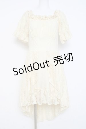 画像: DARK IN LOVE / Steampunk beige cocktail dress M 生成り Y-26-02-27-157-PU-OP-SZ-ZY