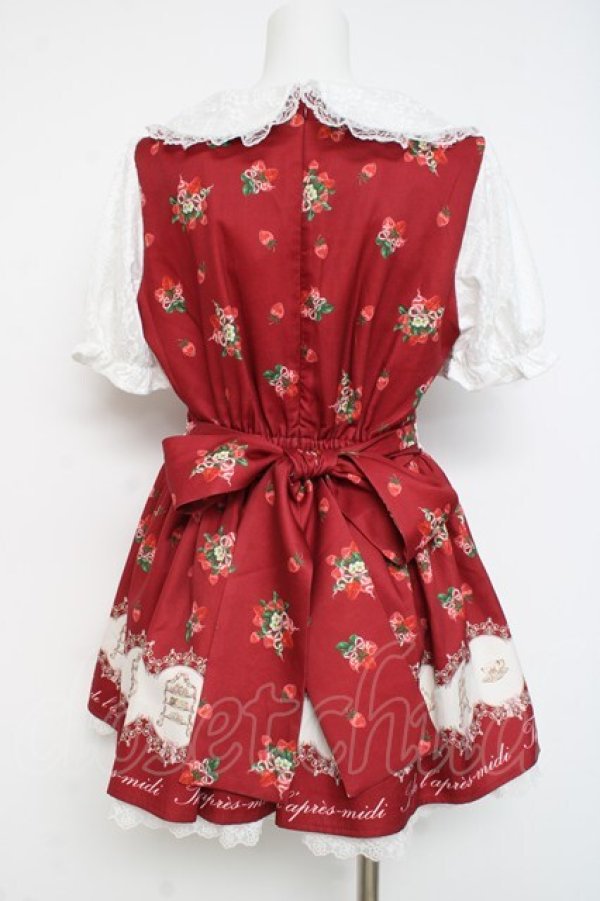 画像2: Ank Rouge / afternoon tea print set up M 赤 Y-26-02-27-158-CA-OP-SZ-ZY (2)