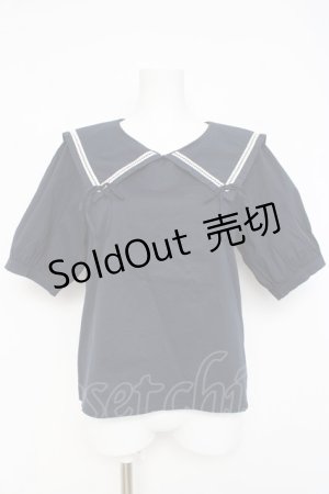 画像: axes femme POETIQUE / マリンセーラーブラウス M 紺 Y-26-02-27-162-AX-BL-SZ-ZY