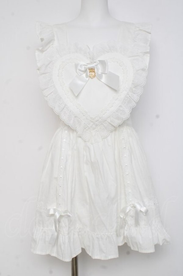 画像1: BABY, THE STARS SHINE BRIGHT / ハートエプロン  シロ Y-26-02-27-167-BA-OP-IG-ZY (1)