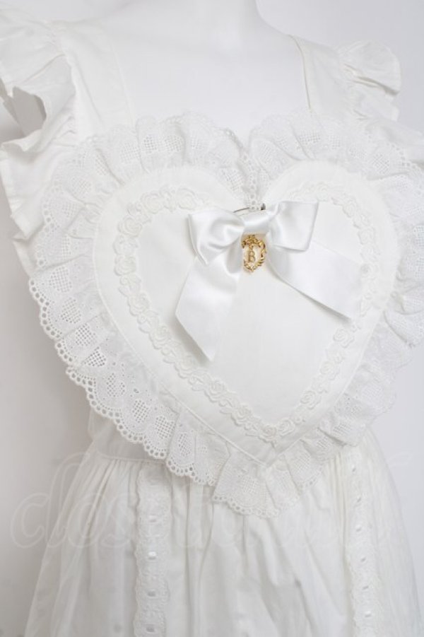 画像3: BABY, THE STARS SHINE BRIGHT / ハートエプロン  シロ Y-26-02-27-167-BA-OP-IG-ZY (3)