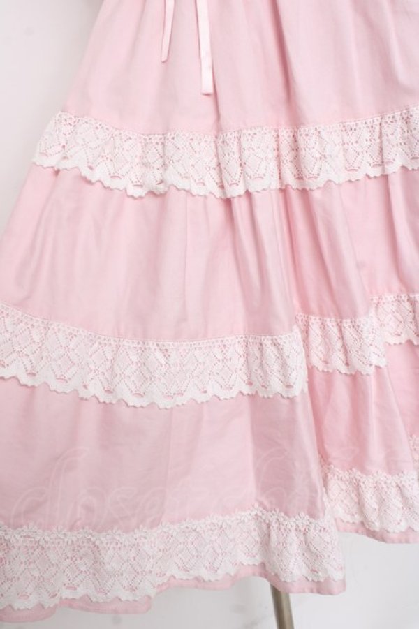 画像5: BABY, THE STARS SHINE BRIGHT / ミルフィーユジャンパースカート  ピンク Y-26-02-27-169-BA-OP-IG-ZY (5)