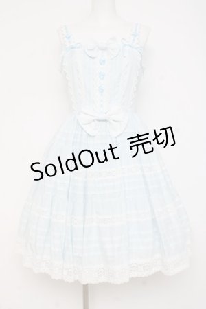 画像: BABY, THE STARS SHINE BRIGHT / シェリルレーシィジャンパースカート  サックス Y-26-02-27-171-BA-OP-IG-ZY