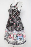 画像2: Angelic Pretty / Be My Valentineジャンパースカート  黒 Y-26-02-27-173-AP-OP-SZ-ZY (2)