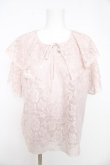 画像1: axes femme / 総レースケープトップス F ピンク Y-26-02-27-025-AX-TO-SZ-ZY (1)