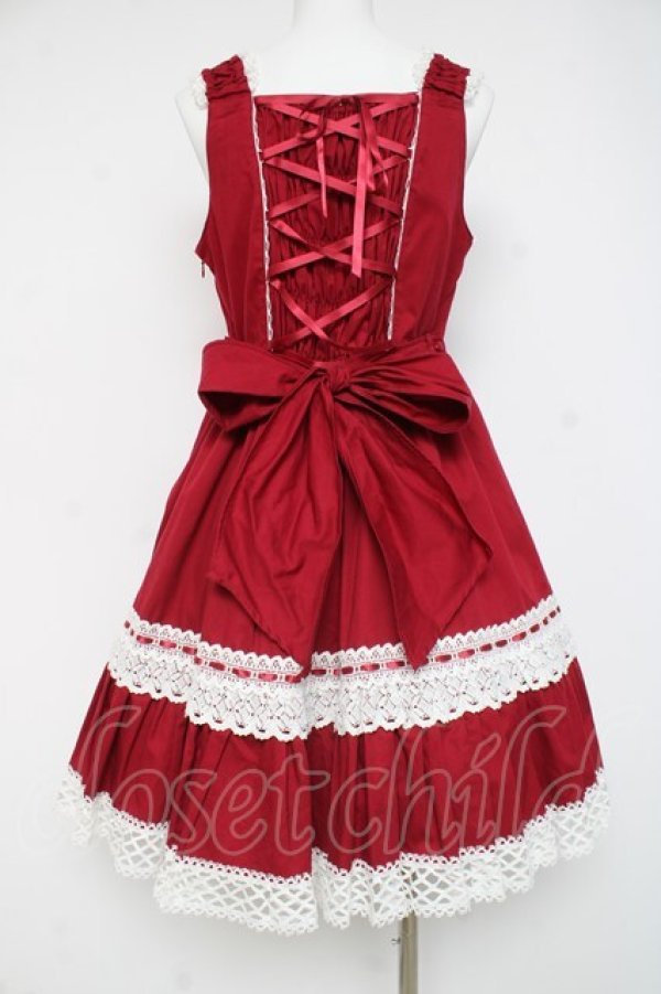 画像3: BABY, THE STARS SHINE BRIGHT / 小さな子猫の魔女さんジャンパースカート  えんじ Y-26-02-27-176-BA-OP-IG-ZY (3)