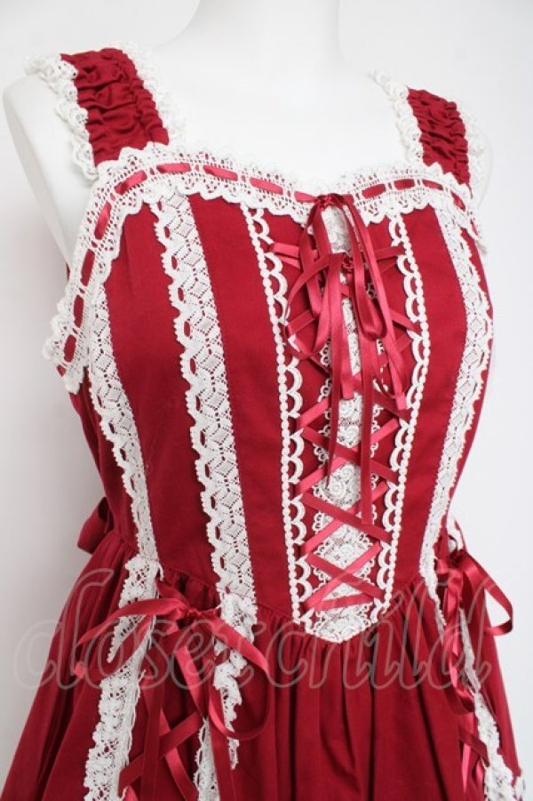 画像5: BABY, THE STARS SHINE BRIGHT / 小さな子猫の魔女さんジャンパースカート  えんじ Y-26-02-27-176-BA-OP-IG-ZY (5)