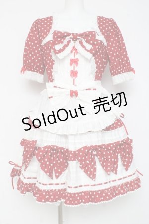 画像: BABY, THE STARS SHINE BRIGHT / My Sweet Baby Cafe Dotワンピース  えんじ Y-26-02-27-177-BA-OP-IG-ZY