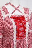 画像5: BABY, THE STARS SHINE BRIGHT / ギンガムチェック巻きバラドールワンピースセット  えんじ Y-26-02-27-178-BA-OP-IG-ZY (5)