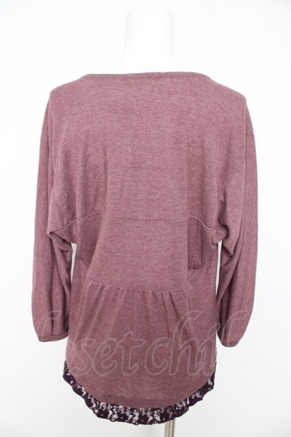 画像2: axes femme / 胸元モチーフドルマンプルオーバー  ピンク Y-26-02-27-026-AX-TO-SZ-ZY (2)