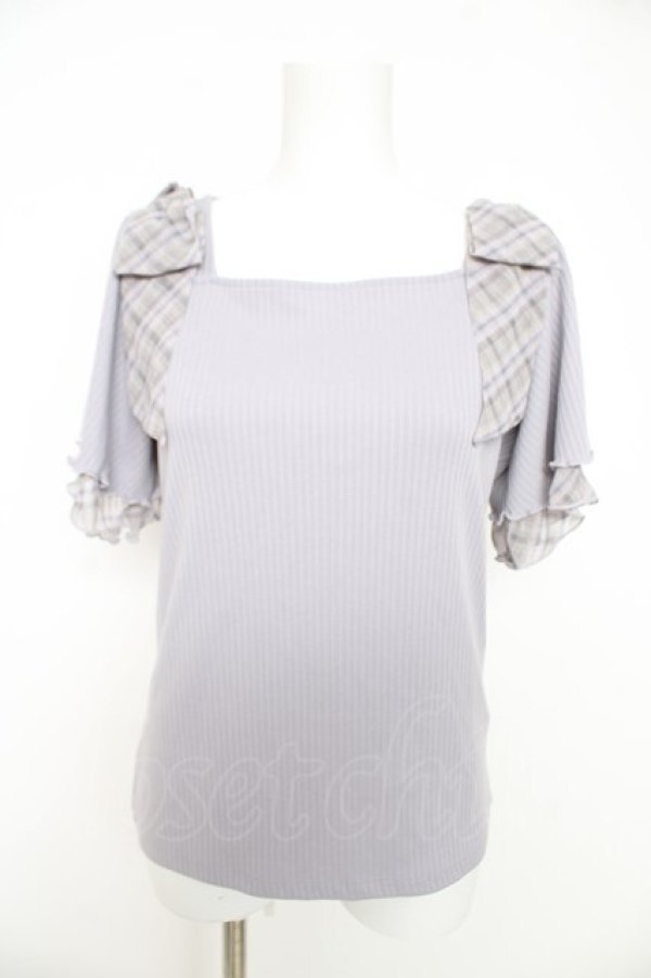 画像1: axes femme / ビッグリボンプルオーバー F ラベンダー Y-26-02-27-027-AX-TO-SZ-ZY (1)