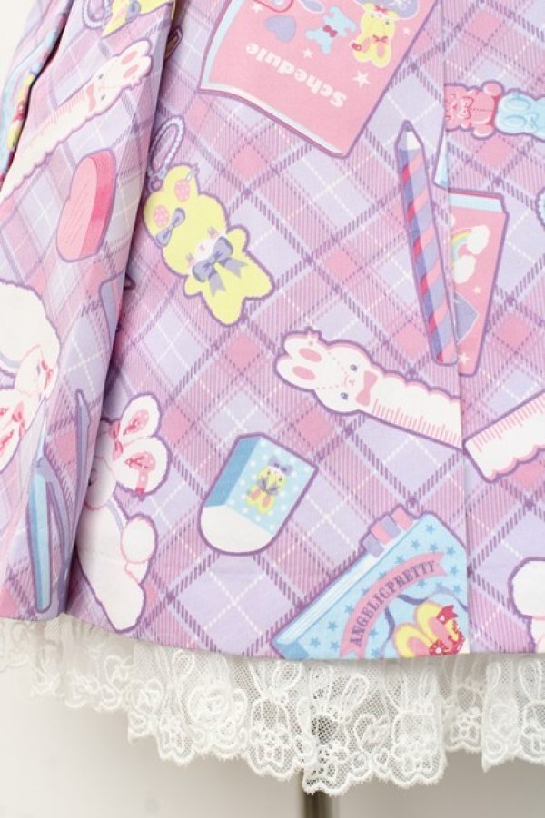 画像6: Angelic Pretty / Fancy Stationeryローウエストジャンパースカート  ラベンダー Y-26-02-27-182-AP-OP-IG-ZY (6)