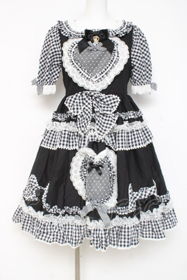 画像1: BABY, THE STARS SHINE BRIGHT / Sweet My Secret Heartワンピース  黒 Y-26-02-27-183-BA-OP-SZ-ZY (1)