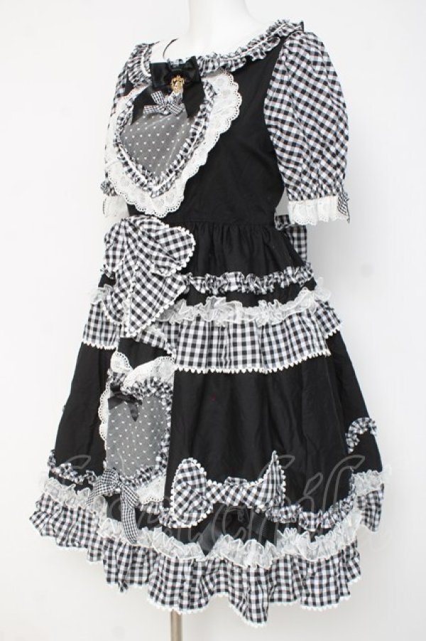 画像2: BABY, THE STARS SHINE BRIGHT / Sweet My Secret Heartワンピース  黒 Y-26-02-27-183-BA-OP-SZ-ZY (2)