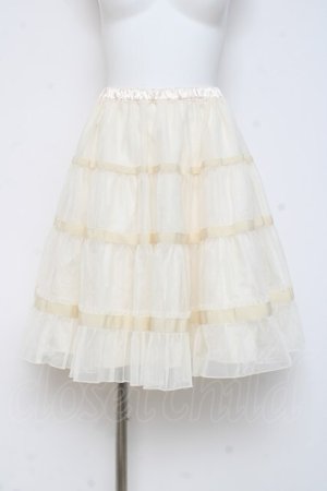 画像: Emily Temple cute / シャイニーペチコート  アイボリー Y-26-02-27-185-ET-SK-SZ-ZY
