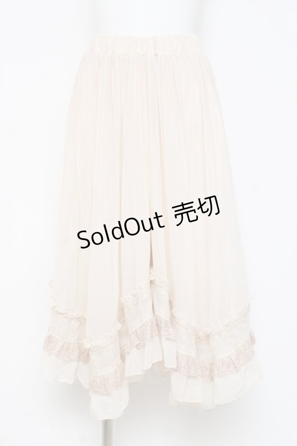 画像1: axes femme / 消しプリーツスカウチョ  生成り Y-26-02-27-189-AX-PA-SZ-ZY (1)