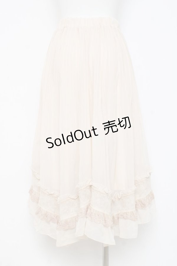 画像2: axes femme / 消しプリーツスカウチョ  生成り Y-26-02-27-189-AX-PA-SZ-ZY (2)