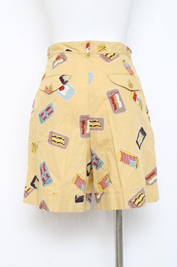 画像2: PINK HOUSE / 国旗柄ハーフパンツ F イエロー Y-26-02-27-192-LO-PA-SZ-ZY (2)