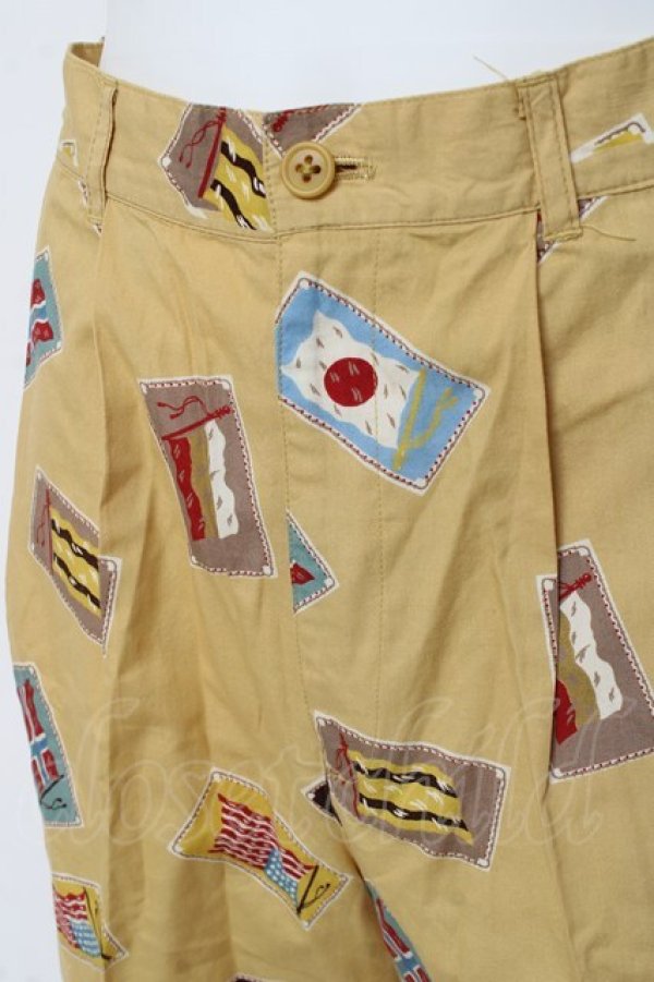 画像3: PINK HOUSE / 国旗柄ハーフパンツ F イエロー Y-26-02-27-192-LO-PA-SZ-ZY (3)