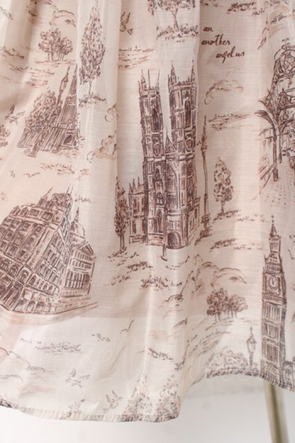 画像4: an another angelus / ブリティッシュトワル柄シアータックスカート  ベージュ Y-26-02-27-194-CA-SK-SZ-ZY (4)