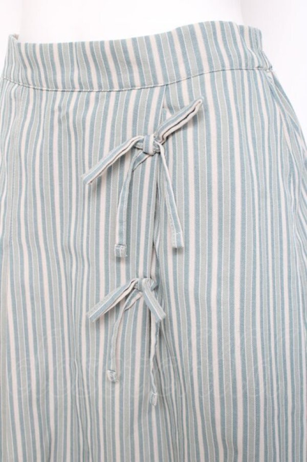 画像3: axes femme POETIQUE / ストライプリボンスカート  ミント Y-26-02-27-196-AX-SK-SZ-ZY (3)