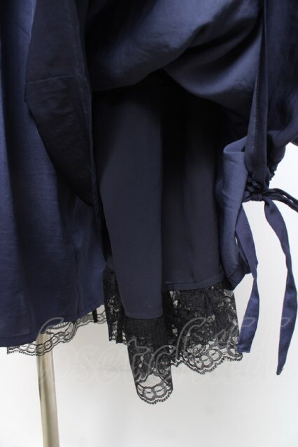 画像4: axes femme / サテンドロストスカウチョ  紺 Y-26-02-27-200-AX-PA-SZ-ZY (4)